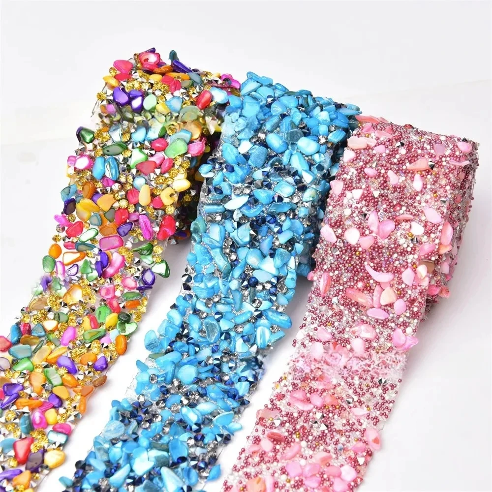 Colored Resin Crushed Stone Diamond Strip Self Adhesive Drill Tape Collective Accessory Ripple Latin Hair Ornament Drill Stick