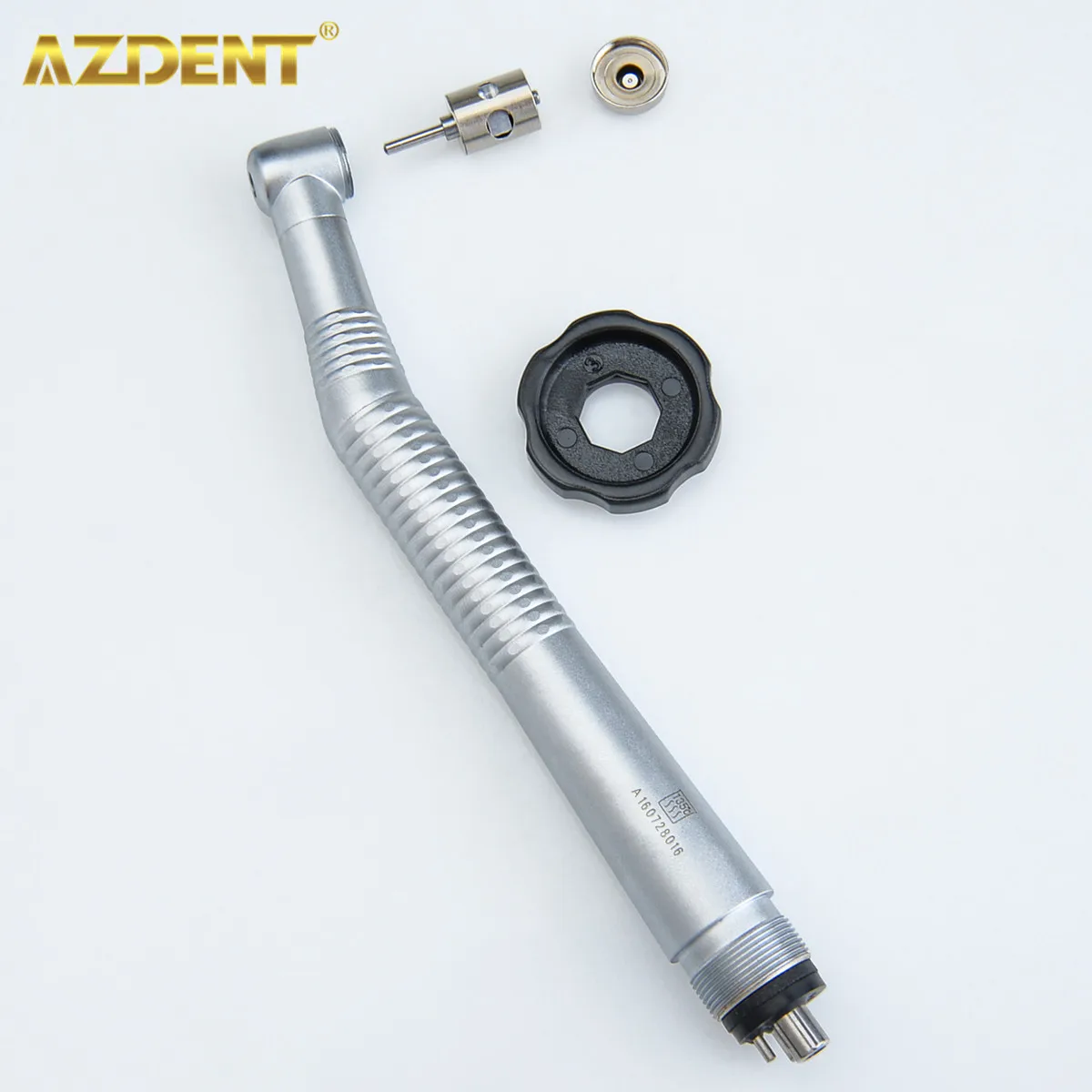 AZDENT Dental High Speed Handpiece Standard Head Burs 1.6mm Push Button Single Way Spray Dentistry Medical Turbine Handpiece