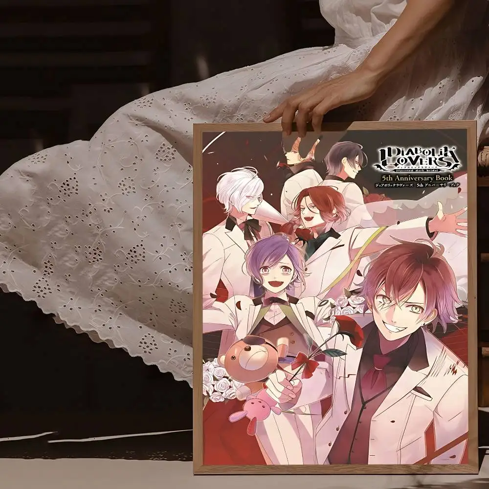 D-Diabolik Lovers Movie Good Quality Prints And Posters Waterproof Paper Sticker Coffee House Bar Posters Wall Stickers