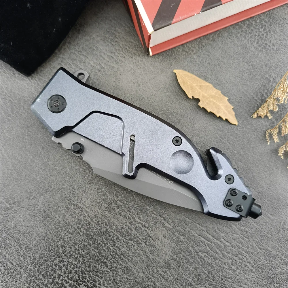 TOPS MF2 Pocket Flipper Assist Folding Knife 5Cr13Mov Blade Aluminum Alloy Handles Utility Tactical Knife Military EDC Tool