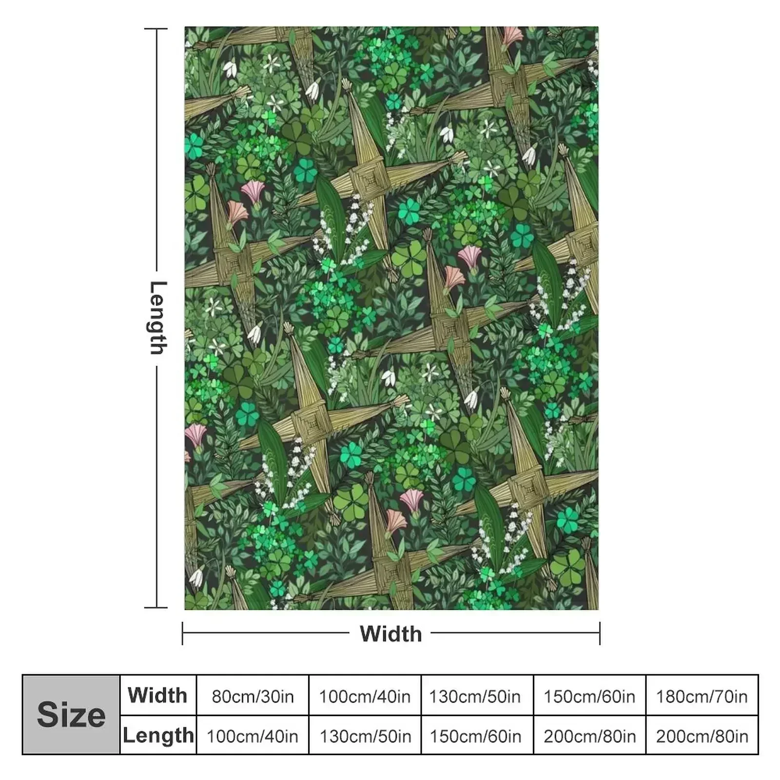 Saint Brigid's Cross in the Celtic Spring Throw Blanket Bed linens decorative Sofa Throw Beach Luxury St Blankets