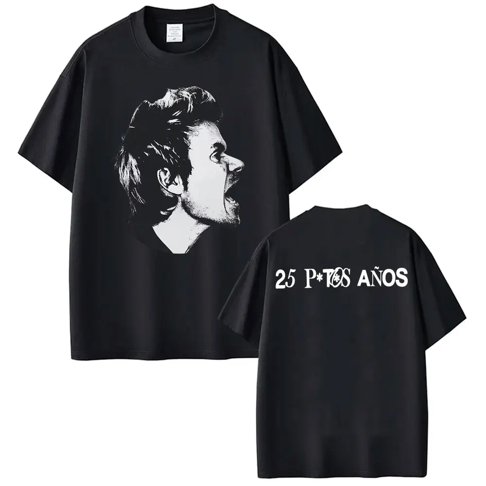 Dani Martín Concierto 25 Años Album T-shirts Men Women Vintage High Street Hip Hop T Shirt Cotton Short Sleeve T-shirt Tops