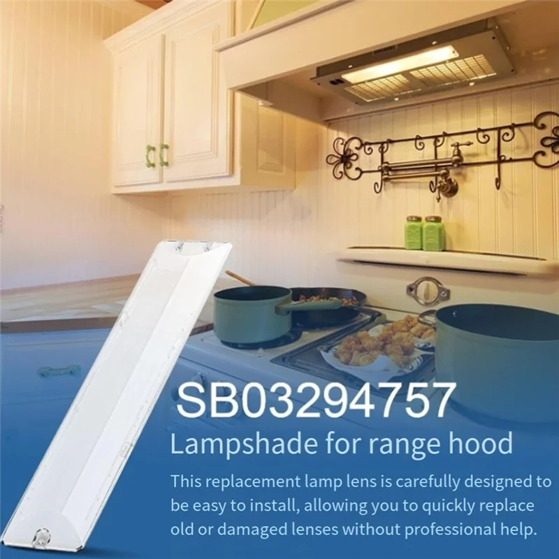 ABBK-SB 03294757   Copriobiettivo leggero per cappa da cucina Modelli Broan RME50000 PM250 Installazione durevole e facile