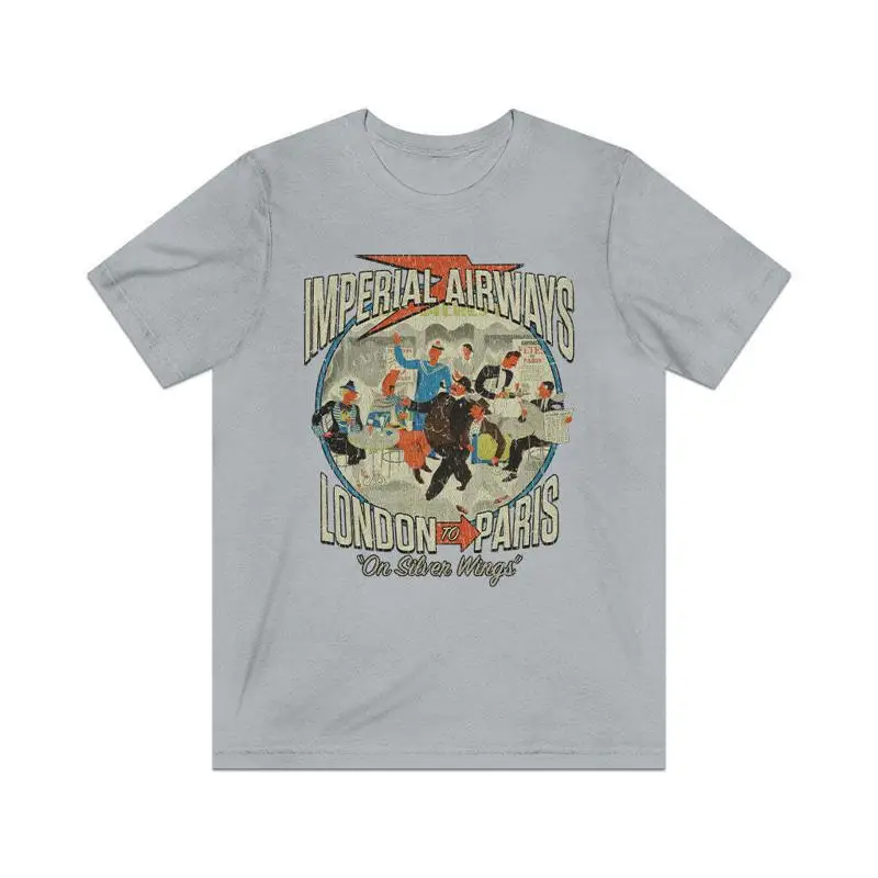 

Винтажная мужская футболка Imperial Airways London to Paris 1930.