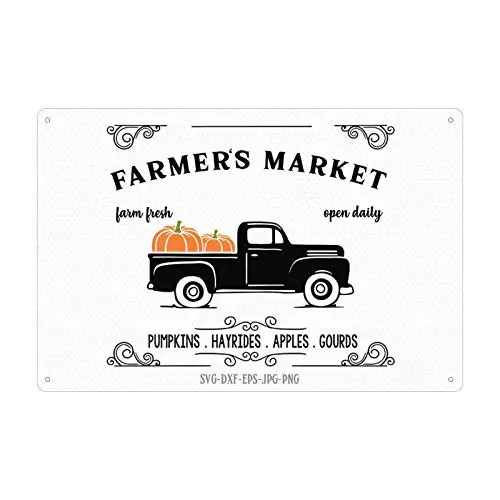 

Farm Sign Fruits and Vegetables Art barn Metal Sign 8x12 INCH