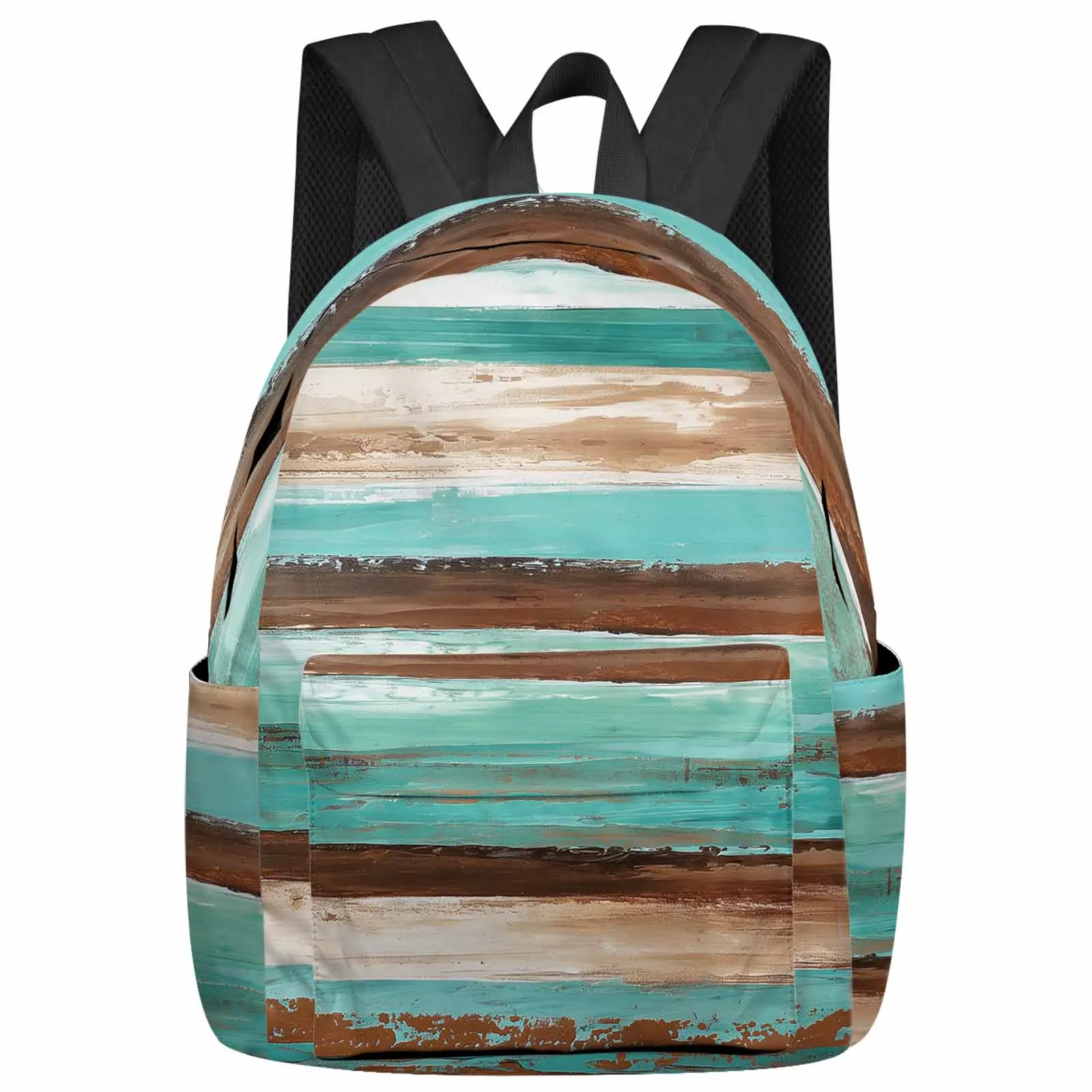 

Brown Turquoise Gradient Backpack School Bags for Teenagers Students Laptop Bag Women's Casual Travel Backpack