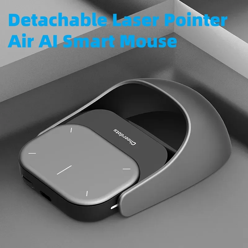 Detachable Laser Pointer Air AI Smart Bluetooth Mouse Wireless Touchpad Presenter Remote Voice Recording ChatGPT Business Mouse