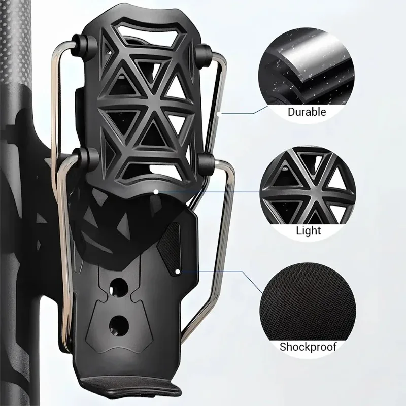 Suporte Universal Giratório para Copos de Bicicletas e Motocicletas - Sem Necessidade de Furos - Suporte Ajustável para Copos de Bicicleta Elétrica