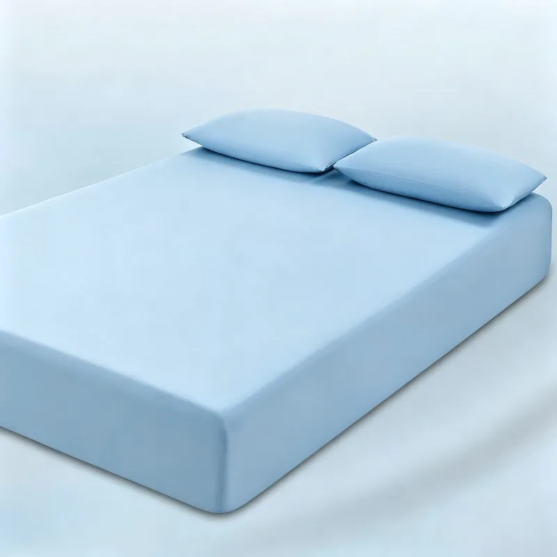 Sábanas Refrescantes de Verano Azules para Colchones, Sábanas Individuales para Niños, Ropa de Cama Suave, Juego Completo para Cama King Size