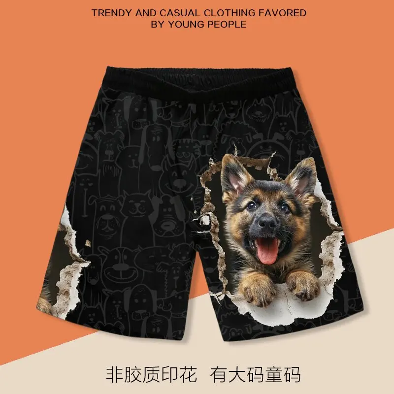 

Стильные, крутые и забавные шорты для взрослых и детей с 3D-принтом в стиле Харадзюку, свободные повседневные спортивные пляжные шорты.