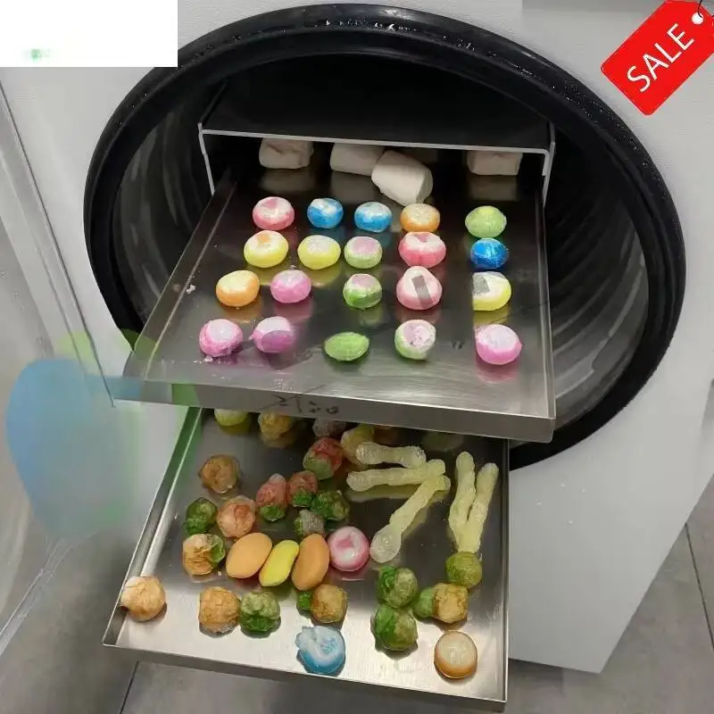 

Commercial Lyophilizer – 220V Vacuum Freeze Dryer For Gummy Bears, Skittles & Snacks