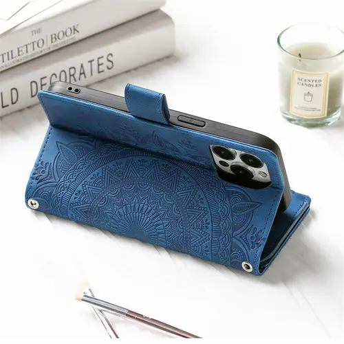 Totems Zipper Card Case for Xiaomi Poco X6 F6 M6 F5 X5 X4 X3 NFC F3 F4 Pro C65 C55 Luxury Magnetic Leather Wallet Protect Cover - Image 4