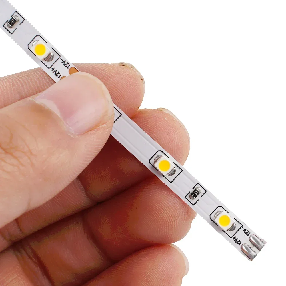 10pcs Pre Wired White Strip 6 Led LED Light Self-adhesive Flexible 12V~18V Perfect For Railway & Building Layout