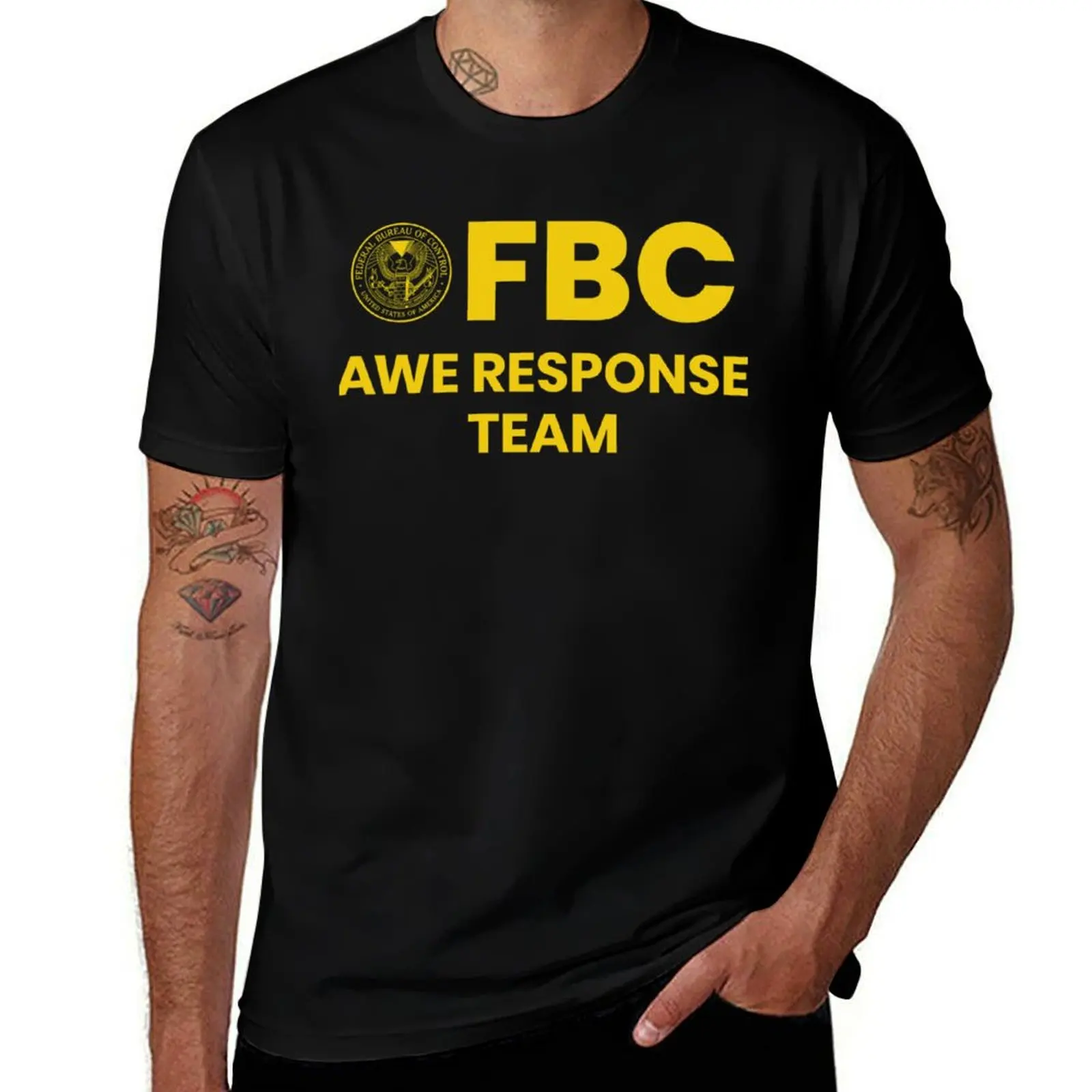 T-shirt du Bureau fédéral de contrôle - AWE Response Team, t-shirt simple et décontracté à la mode