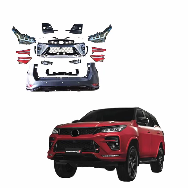 

KLT Car body Kit Parts Body Kits For Toy ota Fortuner 2015-2020 Upgrade To Fortuner GR Sport 2021