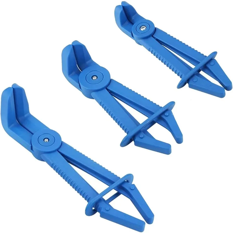 3Pcs/Set Nylon Hose Clamp Tool Set Brake Fuel Water Line Clamp Plier Hands Free Tool Car Repair Tools Hose Pliers