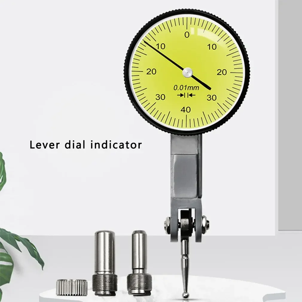 

Accurate Dials Gauge Test Indicator Precision Metric With Dovetail Rails Mount 0-0.8MM 0.01mm Measuring Instrument Tool