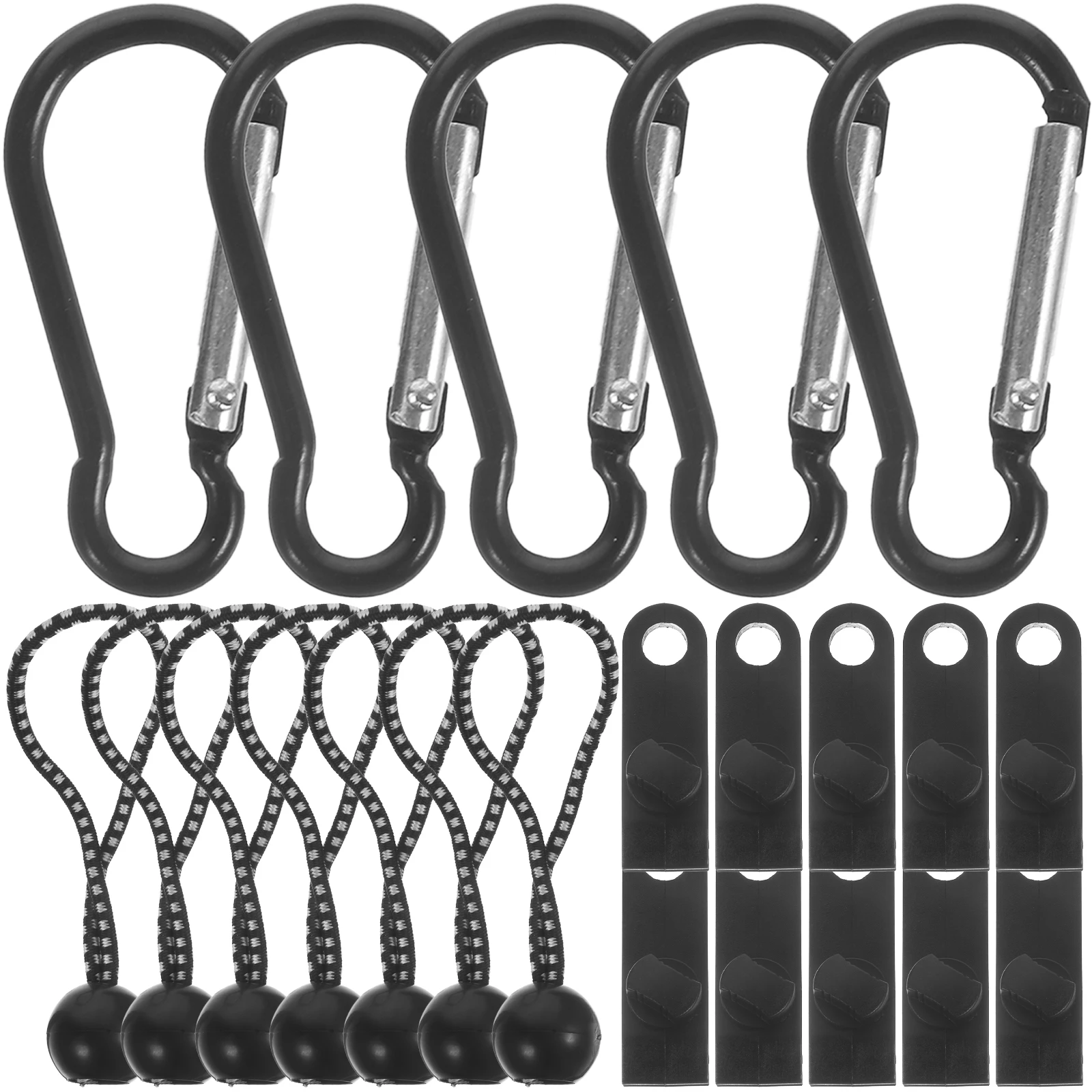 

Tent Clip Camping Clamps Tarp Clips Heavy Duty Lock Grip Awning Windproof Black Tie Downs Outdoor
