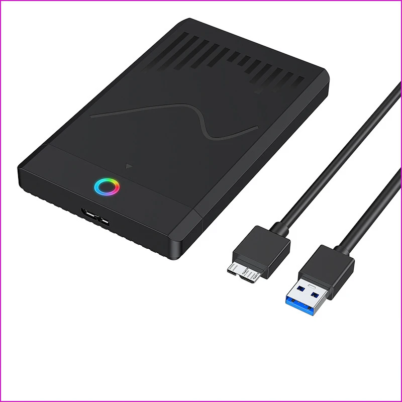 UTHAI Kotak Eksternal SSD 2.5-Inci Tanpa Alat USB 3.0/3.1/2.0 Tipe-C untuk Notebook, Kotak Solid State Drive Eksternal untuk Ekspansi Penyimpanan