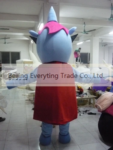 New Adult Hot Sale Foam Blue Horse Fancy Cartoon Mascot Costume Plush Christmas Fancy Dress Halloween Mascot Costume