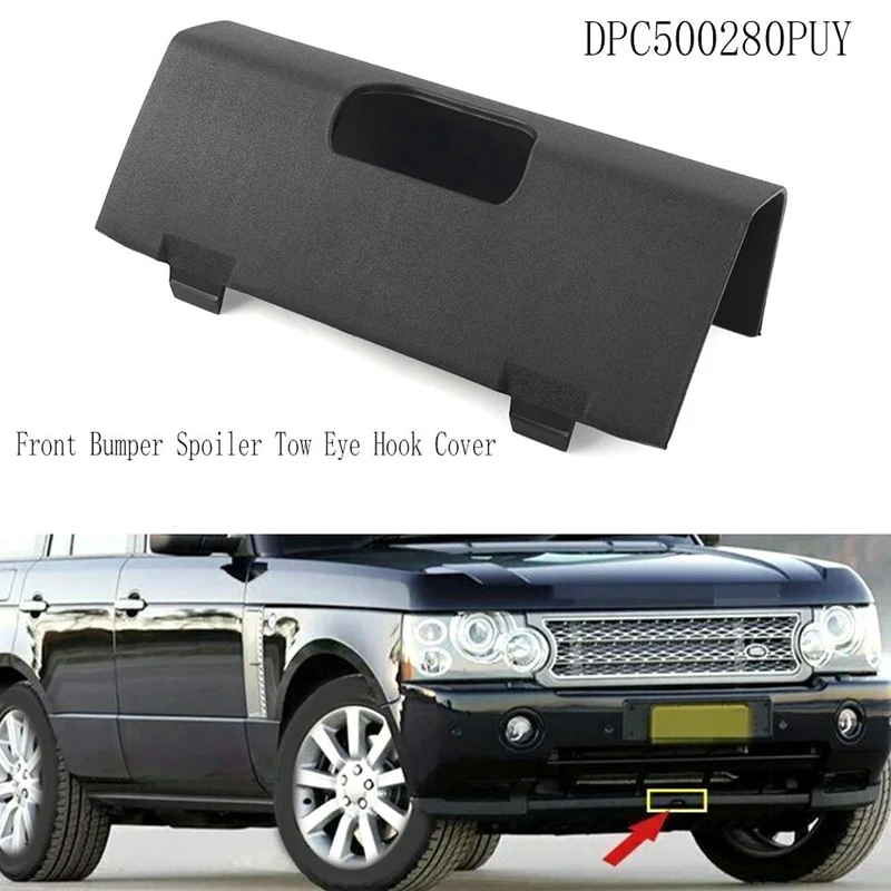 Front Bumper Spoiler Tow Eye Hook Cover Replacement For Range Rover Executive L322 2006-2009 DPC500280PUY