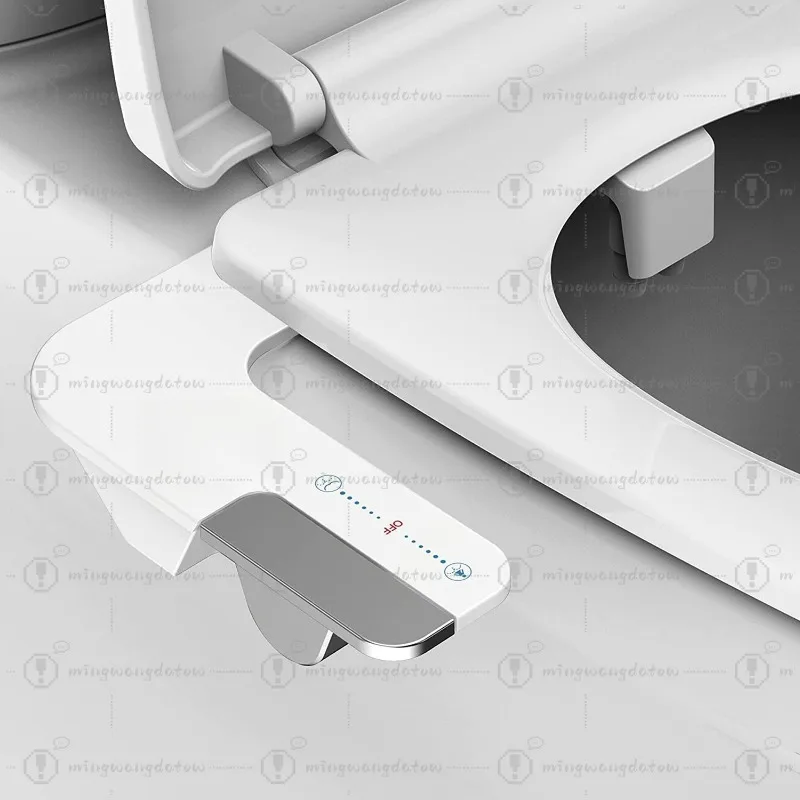 Dual Nozzle Manual Bidet Toilet Seat, Non-electric Self-cleaning Plastic Feminine Washing Sprayer