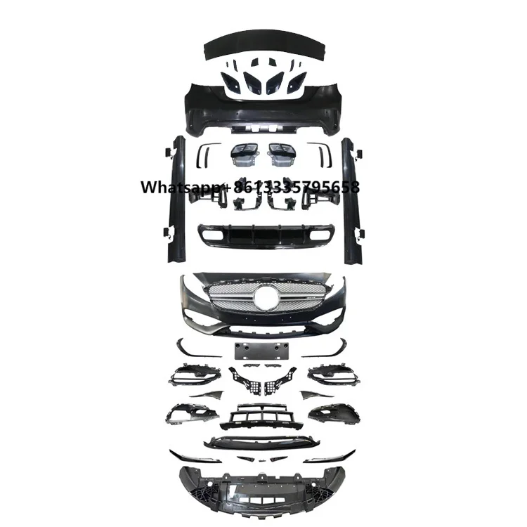 

Auto Parts W176 Upgrade A45 AMG Car Bumpers Side Skirt AMG Body Kits Bodykit for Mercedes a Class W176 A180 A200 A250 A35 AMG