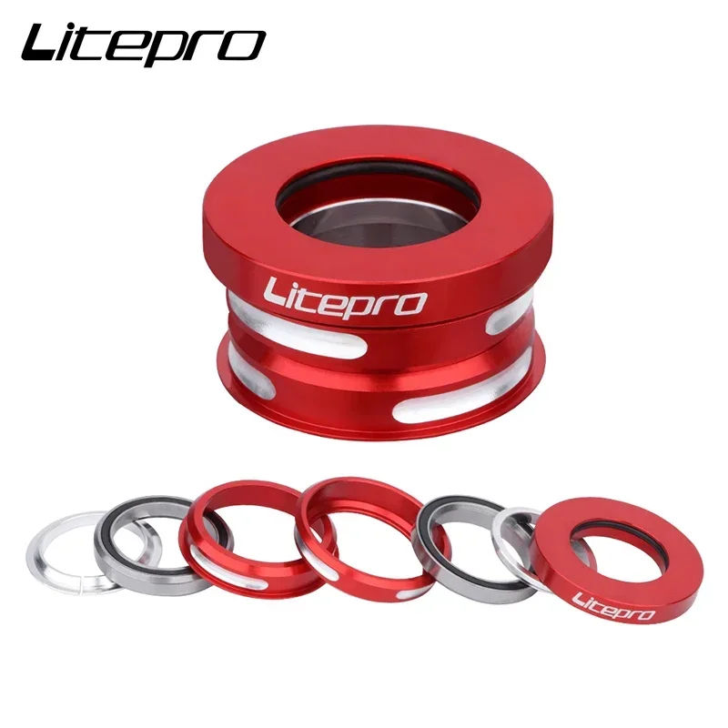 Ultra light Litepro 44MM Folding Bicycle Headset Suit For SP8/SP18/VP18/MUP8/JP8/DAHON BYA412 Head Set Built-in Sealed Bearing