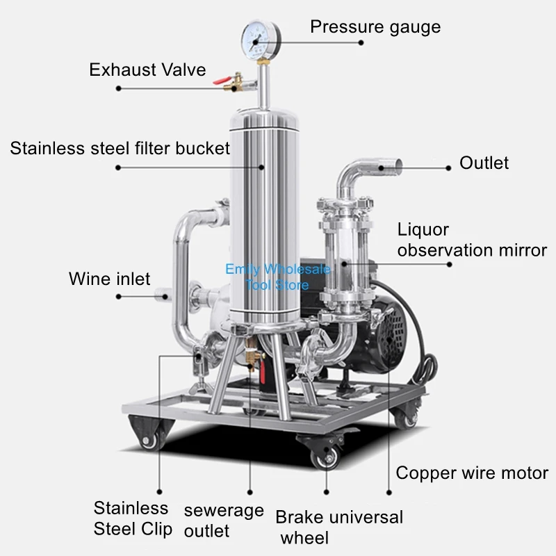 White wine filter automatic aging machine wine beer red wine filter in addition to the impurity flavor brewing equipment