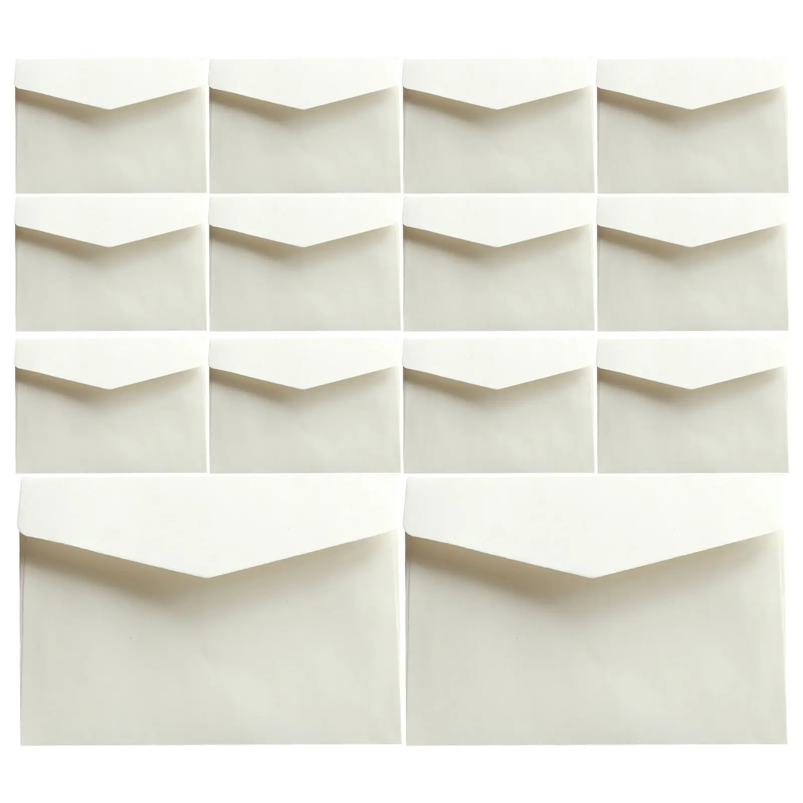 

100Pcs Multi-Purpose White Paper Envelope Bags Blank Letter Envelopes for Cash Money Storage Business Files Portfolio Name Cards