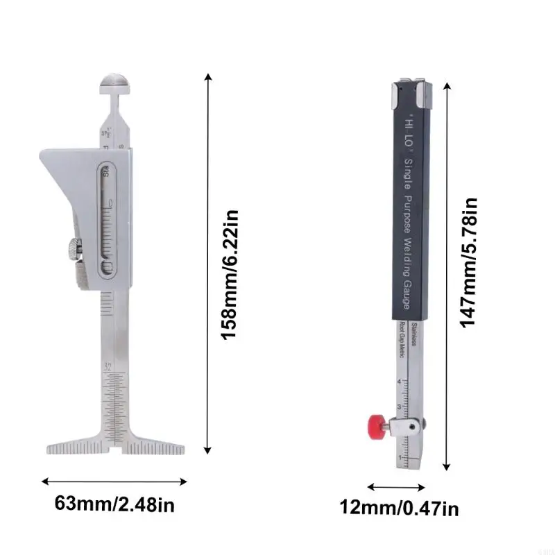 63 هكتار الدقة ، أداة قياس فجوات اللحام