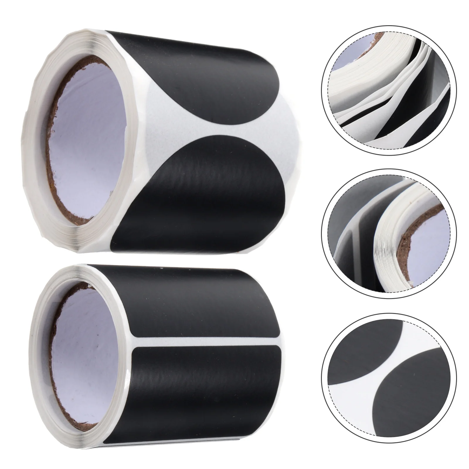 

2 Rolls Chalkboard Stickers Sticky Label Small Number Name Tags Round Labels It Can Move