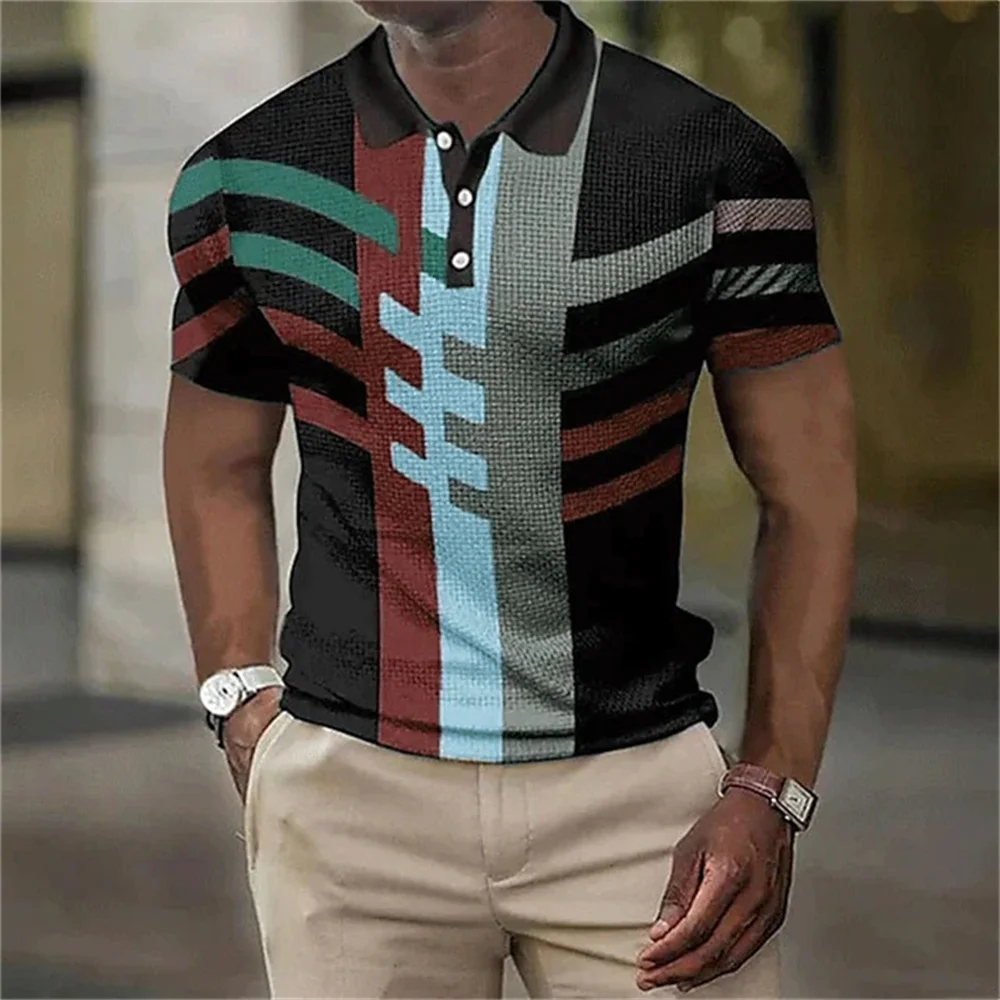 Men\'S Polo Short-Sleeved Tops Quick Dry Male Polo Fashion Clothing Personalized Summer New Casual T Shirt Oversized 3Xl Pullover