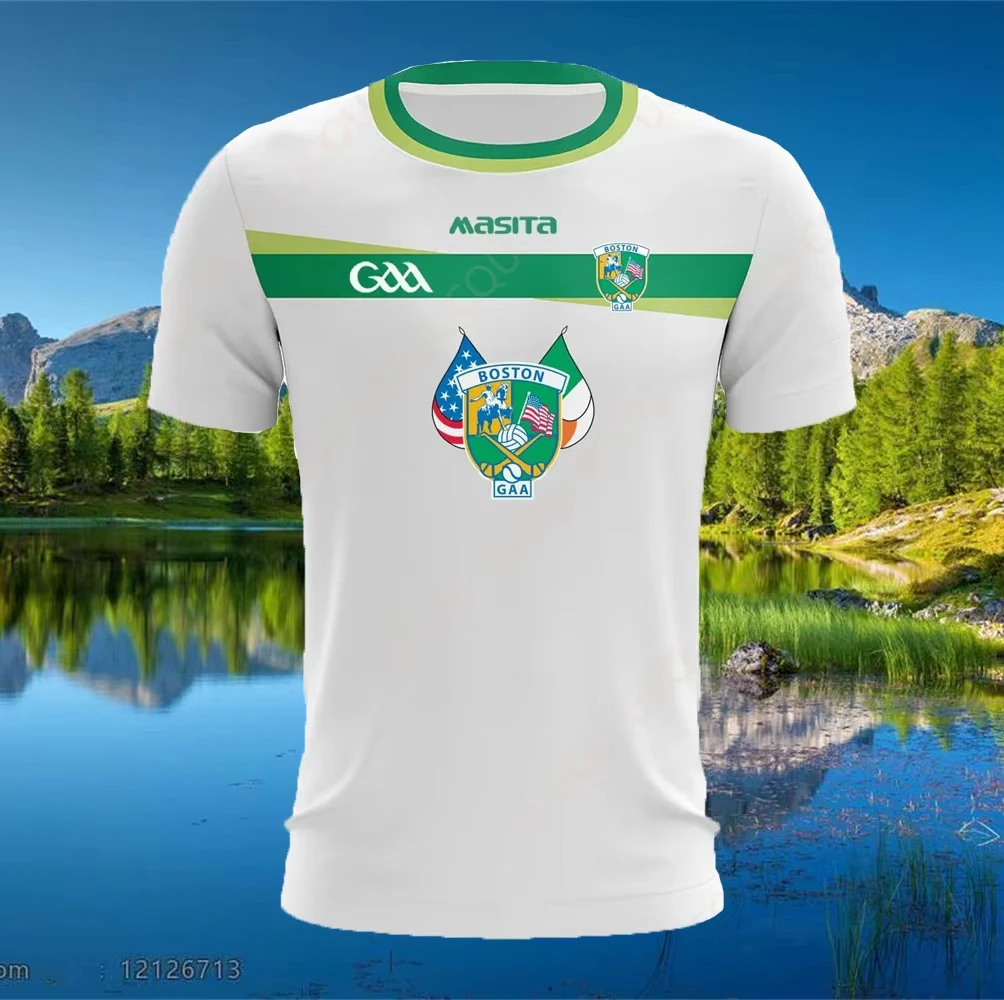

2025 boston gaa white special edition shirt unisex casual T-shirt comfortable streetwear classic 3D print adult&child clothes