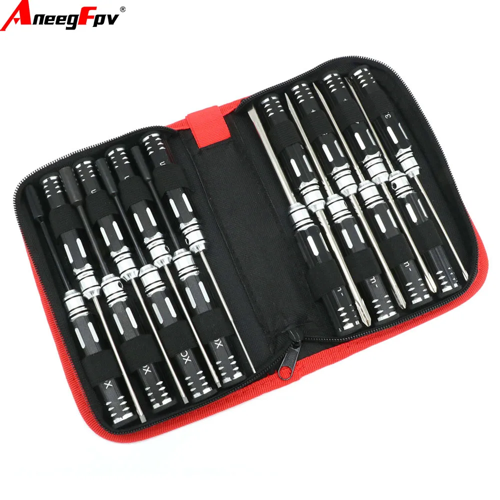16Pcs RC Hex Driver Set, Allen Screwdriver Kit, Hex Nut Driver Wrench, Key Tool for Traxxas RC Car Helicopter