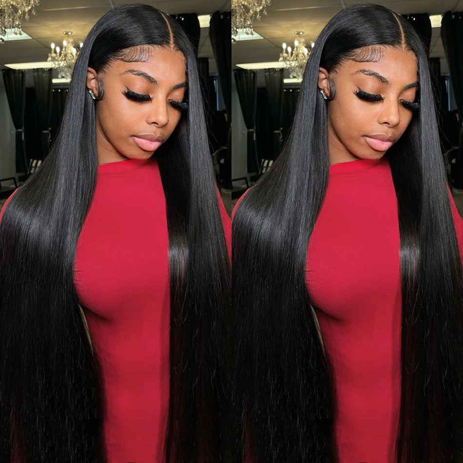 Straight Lace Front Wigs 13x4 13x6 Transparent Lace Frontal Wig Pre Plucked Brazilian 4X6 5X5 Pre Cut Human Hair Wigs For Women