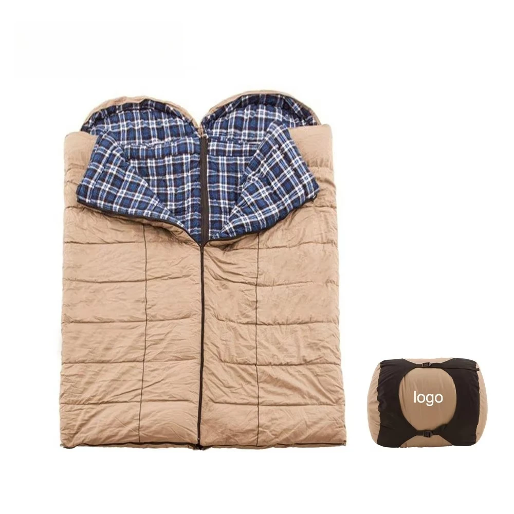 Factory High Quality Outdoor Camping Adult Sleeping Bag Winter Canvas Sleeping Bag with Liner