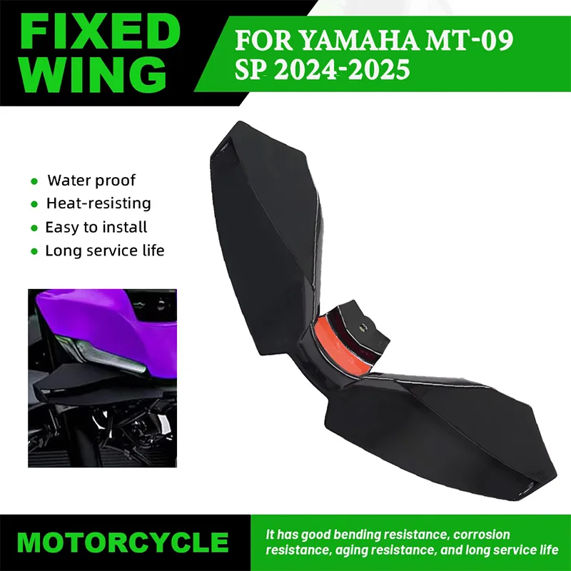 

Motorcycle Fixed Wing Spoiler Fairing For Yamaha MT-09 MT09 MT 09 SP 2024-2025 Front Aerodynamic Wing Side Winglet Aileron