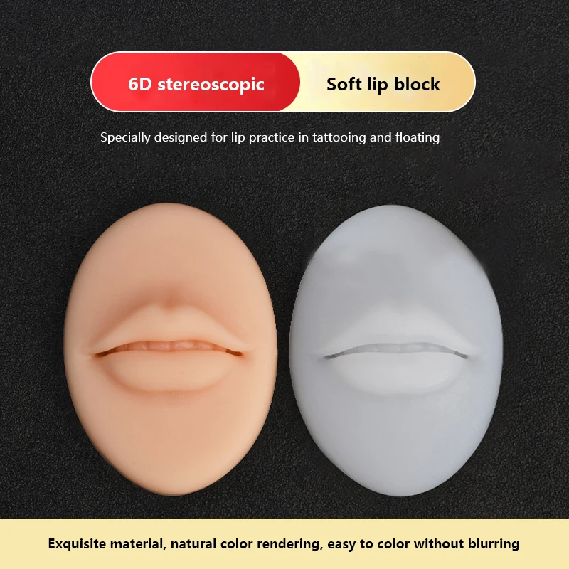 

5D Stereo Simulation Dudu Lip Silicone Eyebrow Lip Semi-permanent Beginner Embroidery Pattern Tattoo Bleaching Lip Solid Mold