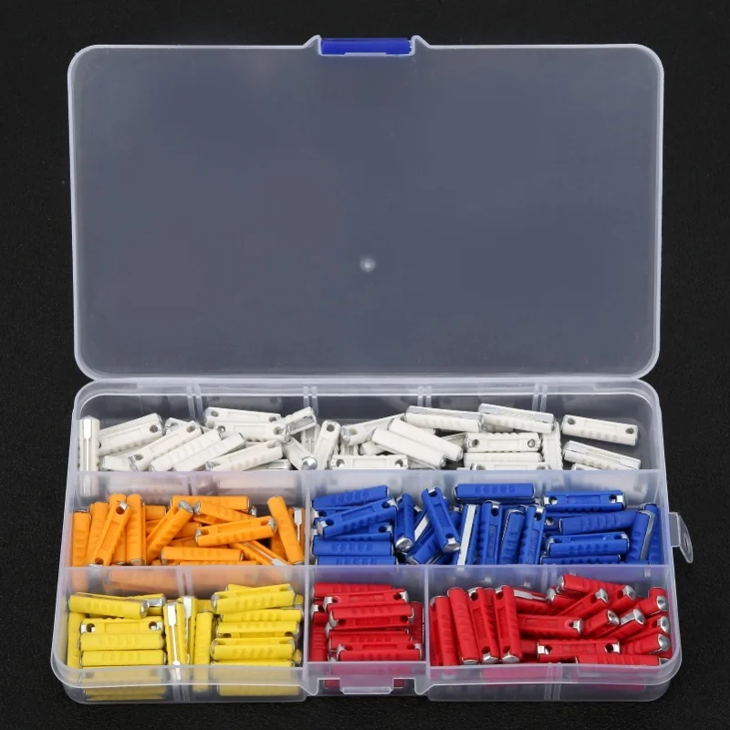 200Pcs Torpedo Fuse Eastern European Car Automotive Vehicle Engineering Plastics Kit