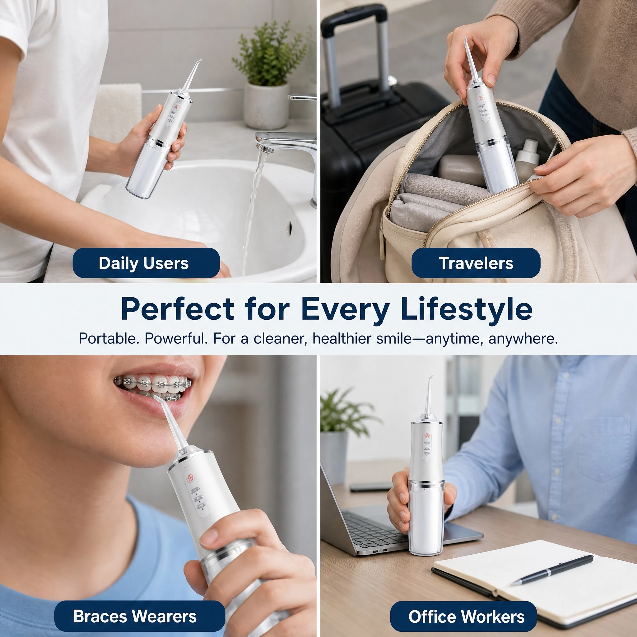 جهاز تنظيف الأسنان بالماء قابل - مراجعة Water Flosser Cordless وسعره