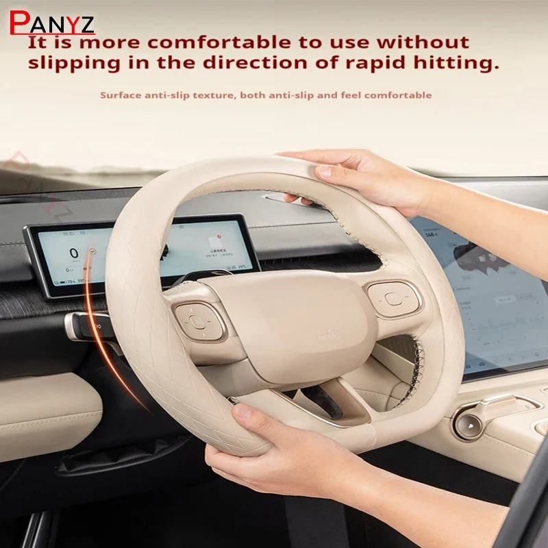 Anti Slip Auto Decoration PU Leather Car Universal Car Steering Wheel Cover For Skoda Octavia Superb Octavia 2 Fabia Rapid