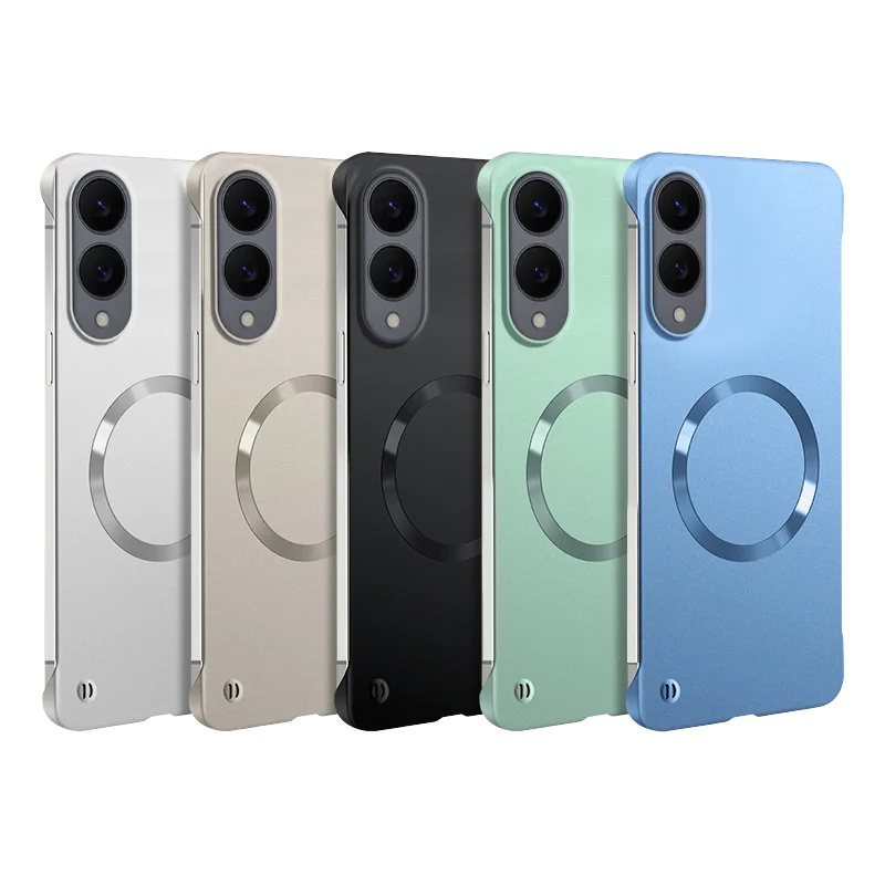 Für Samsung S25 Edge Ultradünne Matte Metallic-Lackierung für Magsafe Hülle für GalaxyS25edge Magnetische Kabellose Ladung Harte PC-Abdeckung – Detail 2