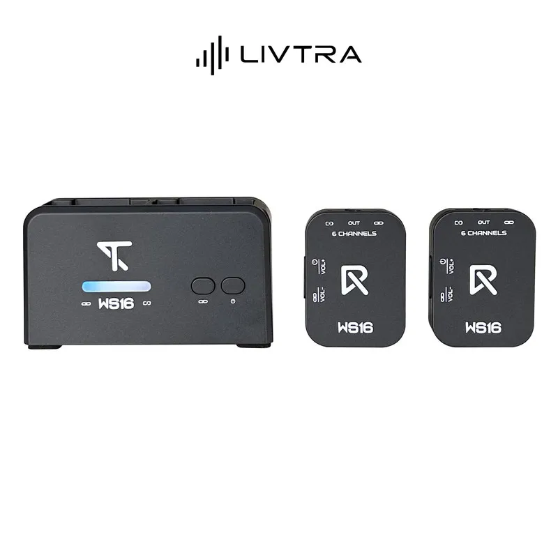 LIVTRA Ws16 In‑Ear Monitor System 5.8ghz Transmitter Receiver For Electric Guitar Stage Performance With Audio Cable Fans Gift