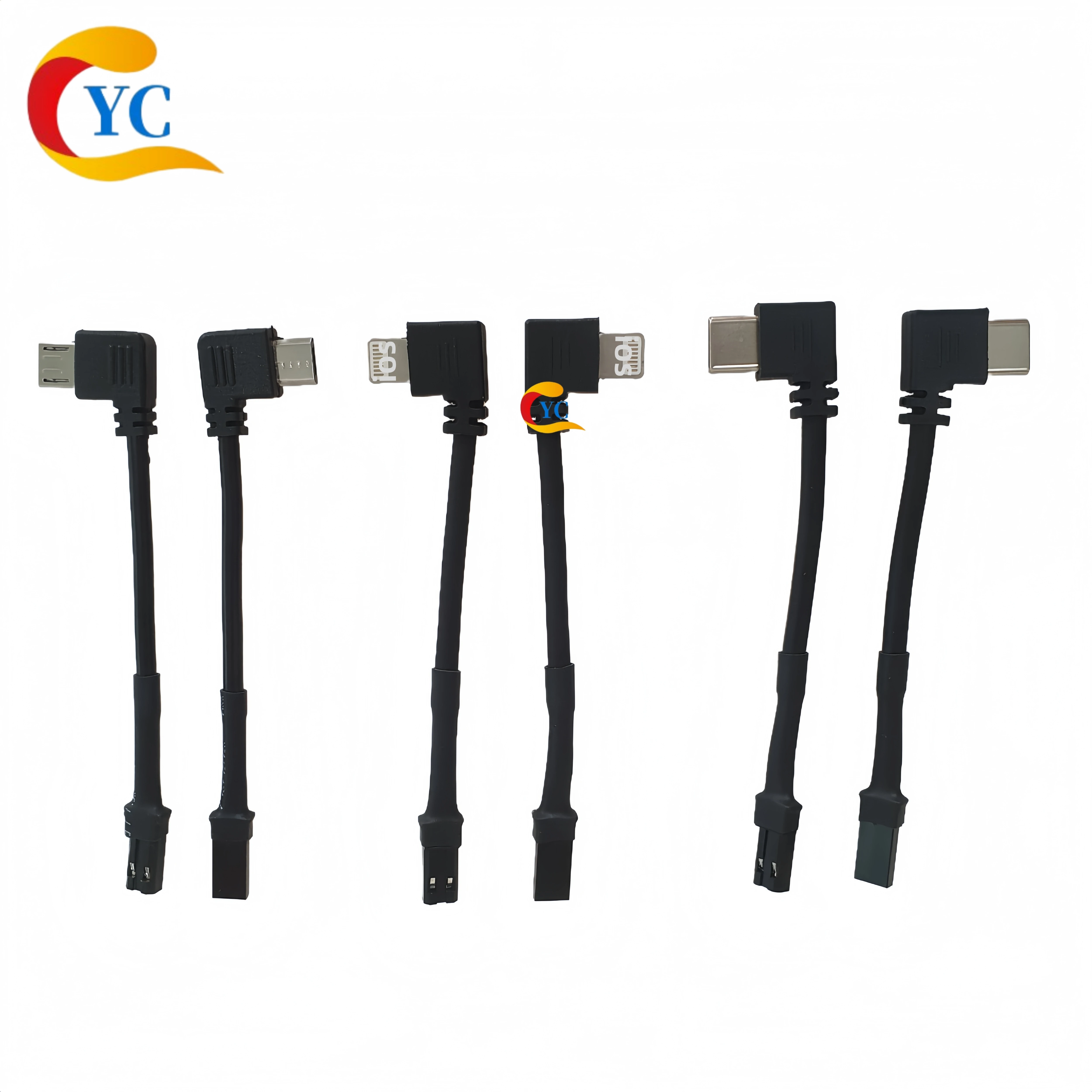 Mobile Phone Holder Micro Type-C Charging Board Elbow Plug Cable Jst Male and Female Connector 2P Heating Wrap Silicone Cold-Resistant Magnetic Cable