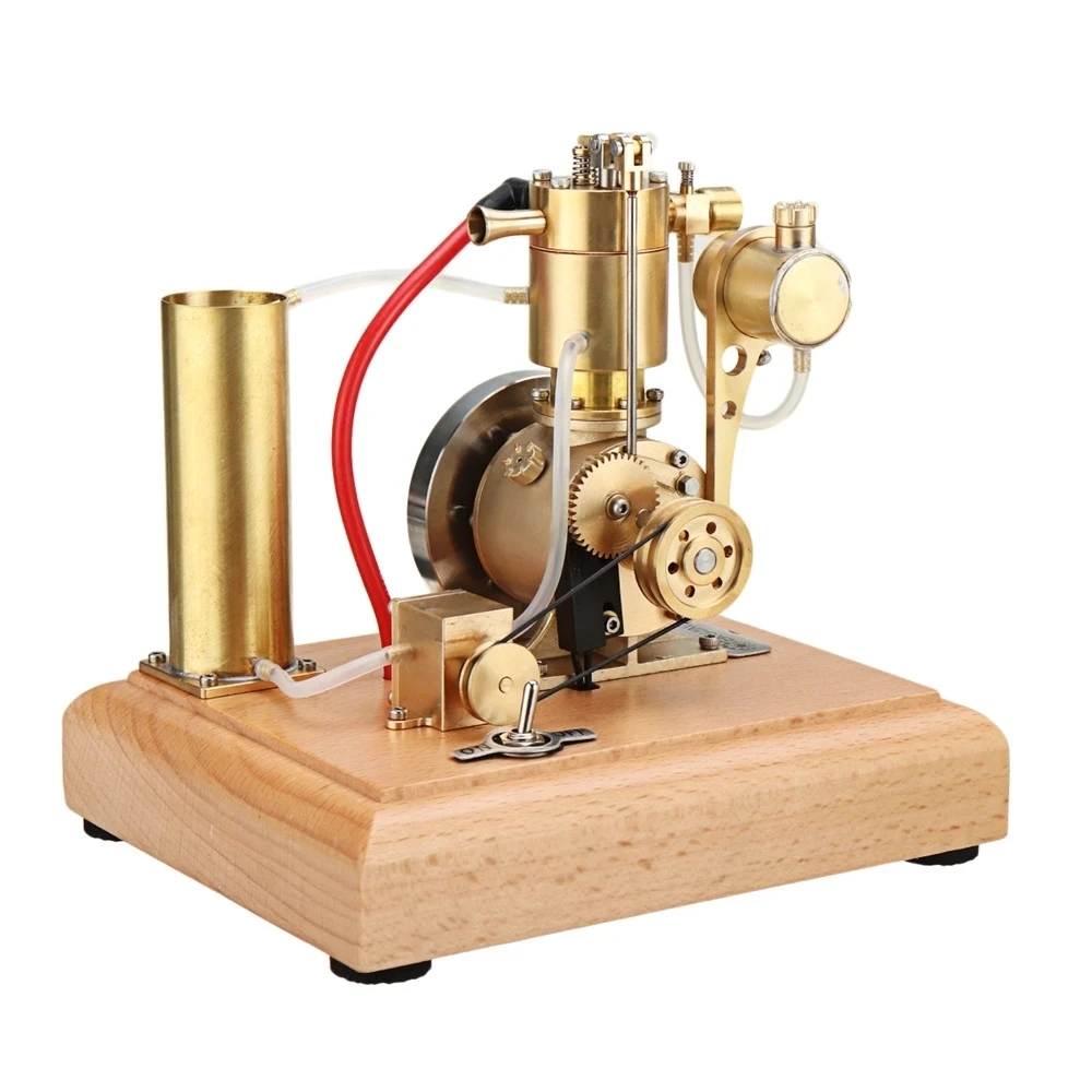 

DIY Stirling Gasoline M18 Engine Cooling Structure Model Toy with Cooling Tank Circulating Gear Pump Can Be Used As A Collection