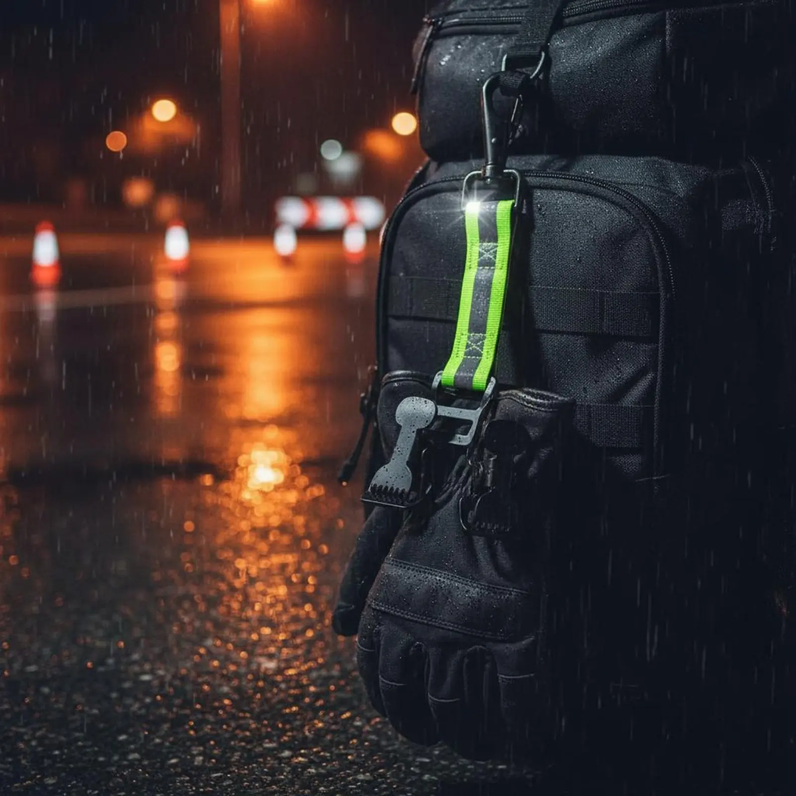 

Firefighter Glove Strap Easy to Carry Reflective Glove Strap Safety Gear Sturdy Heavy-Duty for Emergency Emergency Situations
