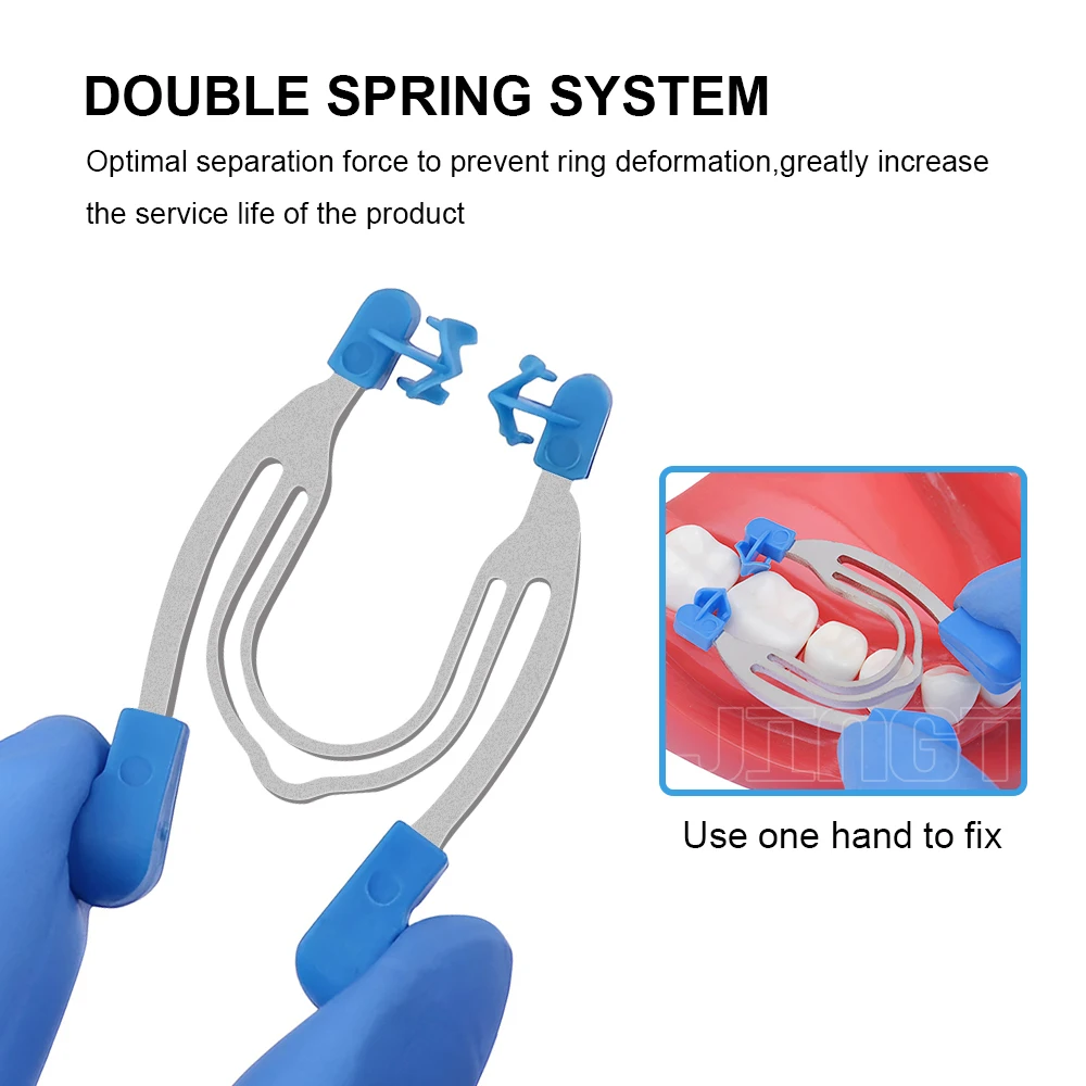 JINGT Dental Matrix Sectional Contoured Matrices Clamps A&B Model With Replacement Parts Dental Restoration Auxiliary Tools