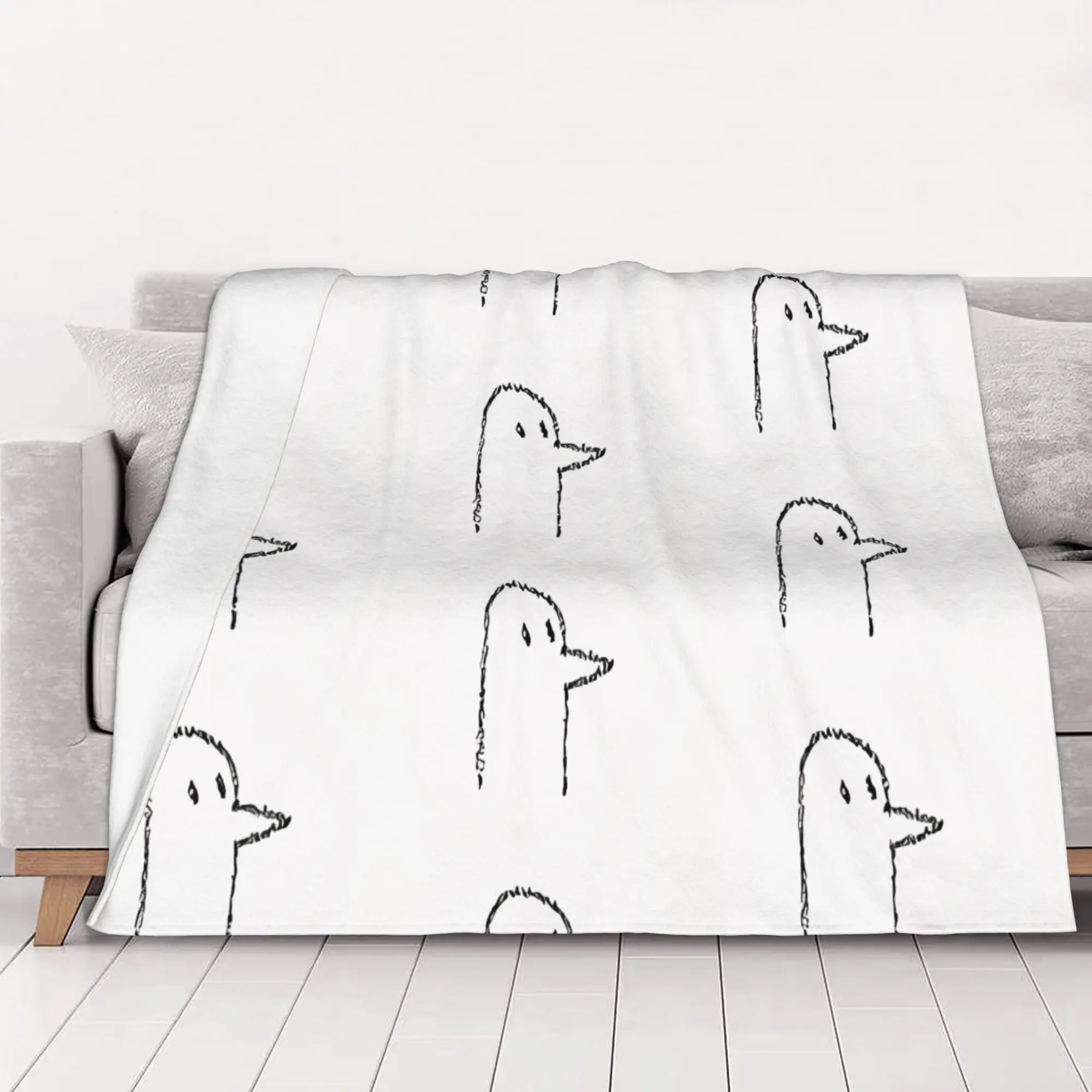 1PC home Cute Room Decor Oyasumi Punpun white painting Blanket Throw Blanket Oyasumi Punpun Novelty Warm Blanket All Season