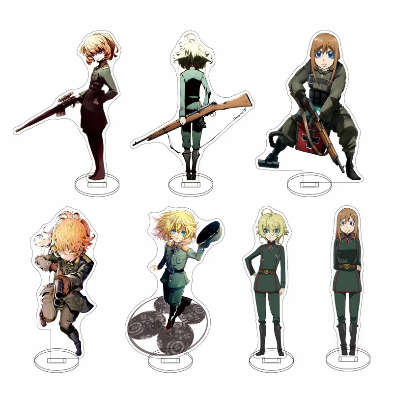 

Saga Of Tanya The Evil Youjo Senki Tanya Von Degurechaff Anime Acrylic Stand Military Mage Character Desktop Ornament Collection